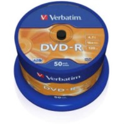 Verbatim DVD-R VERBATIM MATT SILVER 16X CAKE 50 (100 PZ)